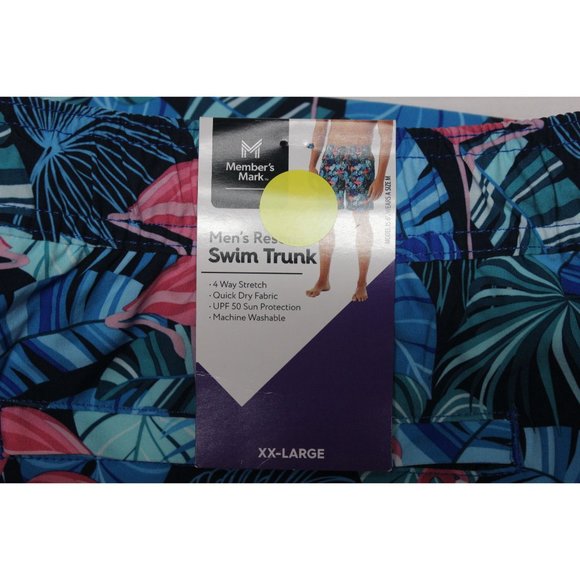 Member's Mark men's 7"‎ quick dry UPF 50 resort swim trunk beach shorts XXL - Picture 9 of 9